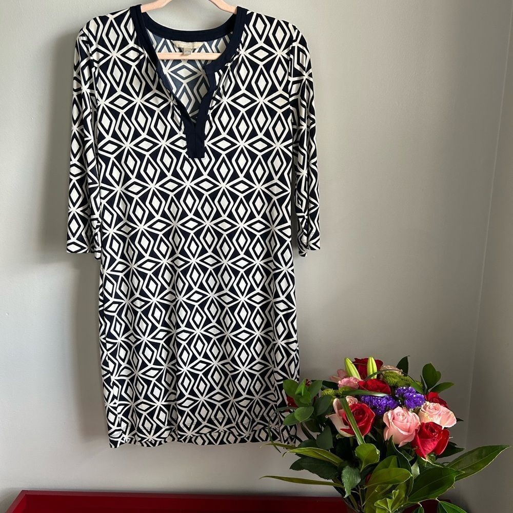 Banana Republic Geometric Print Shift Dress